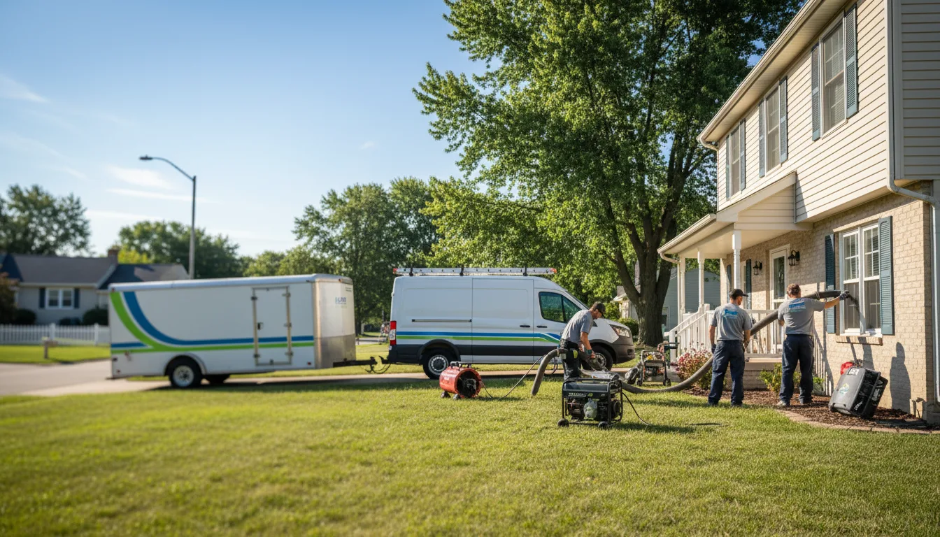 Flooded Basement Restoration And Cleanup With Repair in Raymond, IL near me